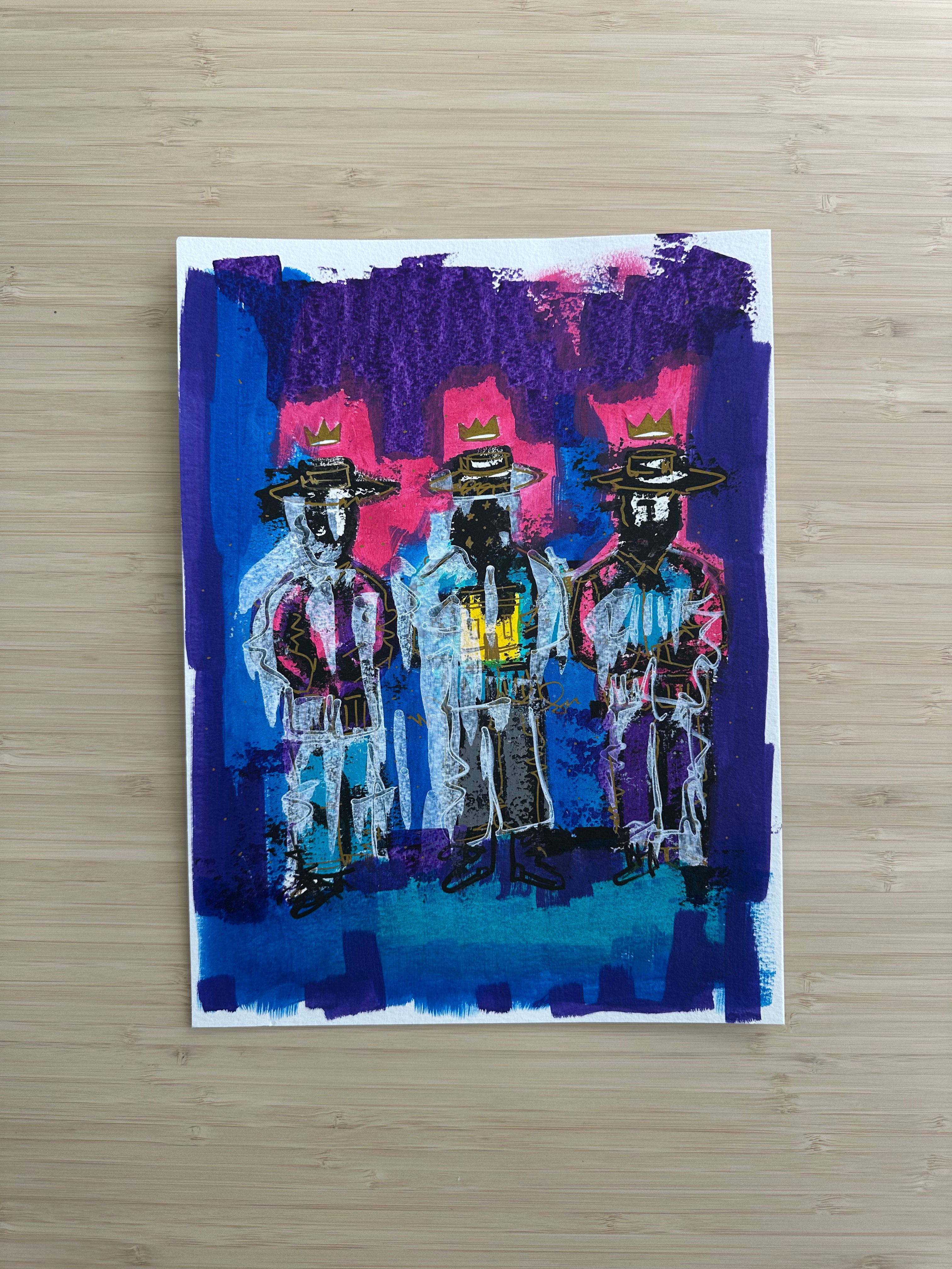 "Tres Santos Reyes Jíbaros" (Pintura Original)